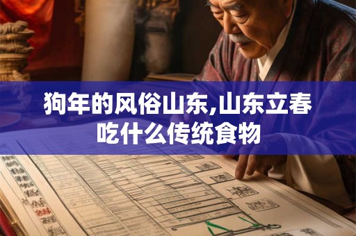 狗年的风俗山东,山东立春吃什么传统食物
