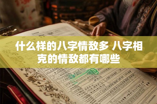 什么样的八字情敌多 八字相克的情敌都有哪些