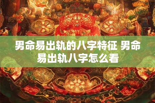 男命易出轨的八字特征 男命易出轨八字怎么看