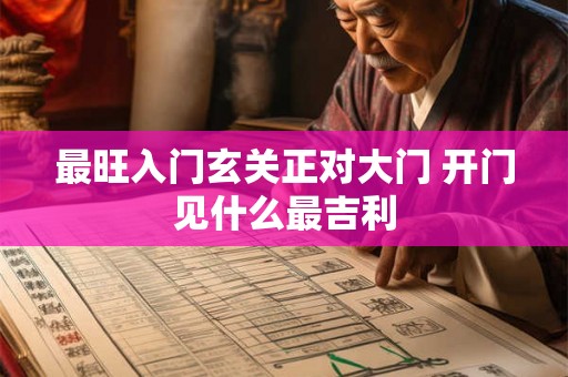 最旺入门玄关正对大门 开门见什么最吉利