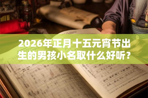 2026年正月十五元宵节出生的男孩小名取什么好听? 2026年正月十五元宵节出生的男孩小名取什么好听?