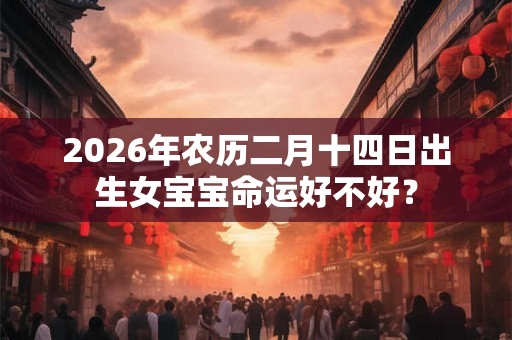 2026年农历二月十四日出生女宝宝命运好不好？