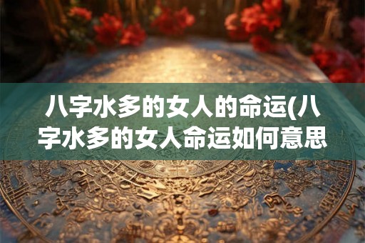 八字水多的女人的命运(八字水多的女人命运如何意思和原句相同)