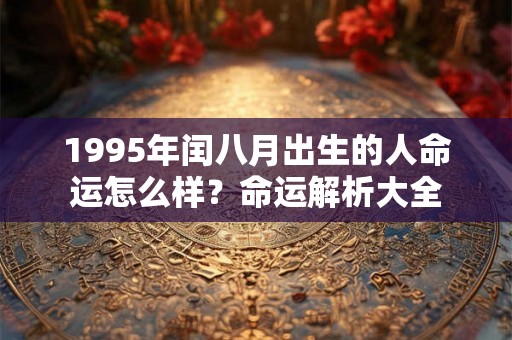1995年闰八月出生的人命运怎么样？命运解析大全
