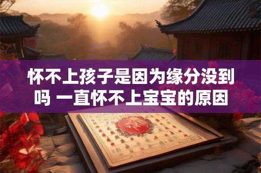 怀不上孩子是因为缘分没到吗 一直怀不上宝宝的原因