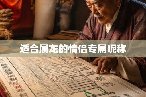 适合属龙的情侣专属昵称