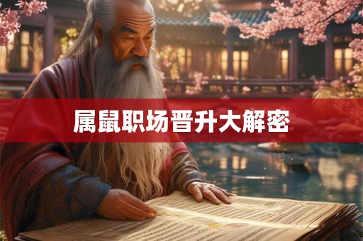 属鼠职场晋升大解密