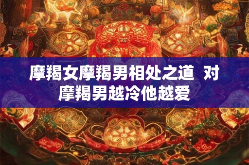 摩羯女摩羯男相处之道  对摩羯男越冷他越爱