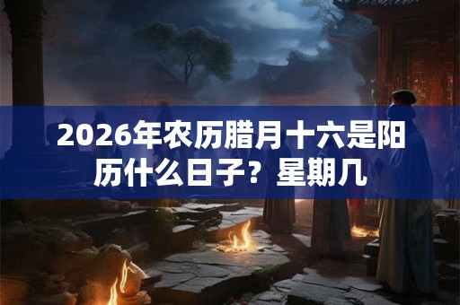 2026年农历腊月十六是阳历什么日子？星期几