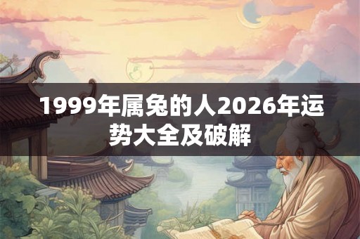 1999年属兔的人2026年运势大全及破解