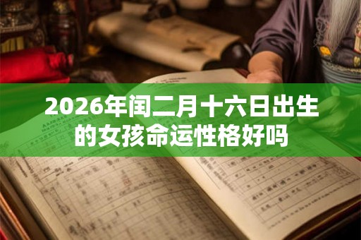 2026年闰二月十六日出生的女孩命运性格好吗