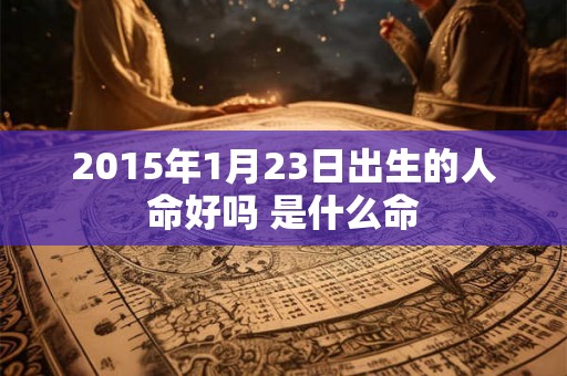 2015年1月23日出生的人命好吗 是什么命
