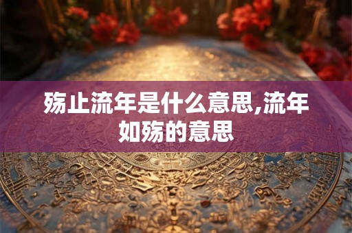 殇止流年是什么意思,流年如殇的意思