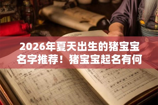 2026年夏天出生的猪宝宝名字推荐!猪宝宝起名有何忌讳事项? 2026年夏天出生的猪宝宝名字推荐!猪宝宝起名有何忌讳事项?