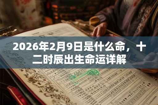 2026年2月9日是什么命，十二时辰出生命运详解