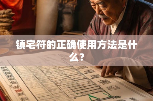 镇宅符的正确使用方法是什么? 镇宅符的正确使用方法是什么?