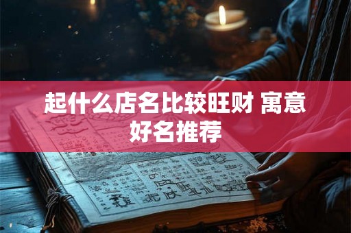起什么店名比较旺财 寓意好名推荐