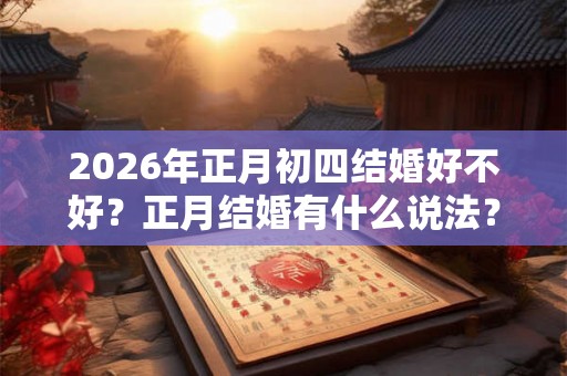 2026年正月初四结婚好不好？正月结婚有什么说法？
