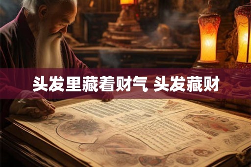 头发里藏着财气 头发藏财