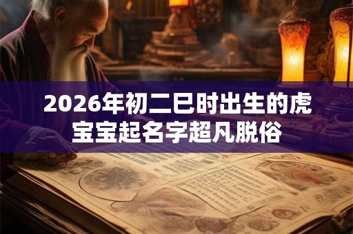 2026年初二巳时出生的虎宝宝起名字超凡脱俗 2026年初二巳时出生的虎宝宝起名字超凡脱俗