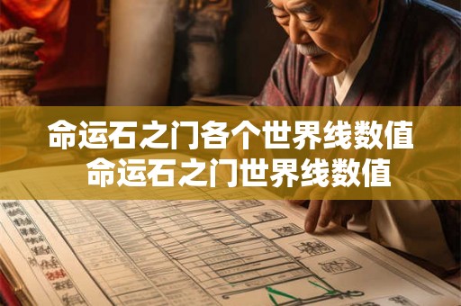 命运石之门各个世界线数值  命运石之门世界线数值