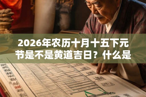 2026年农历十月十五下元节是不是黄道吉日？什么是黄道吉日？
