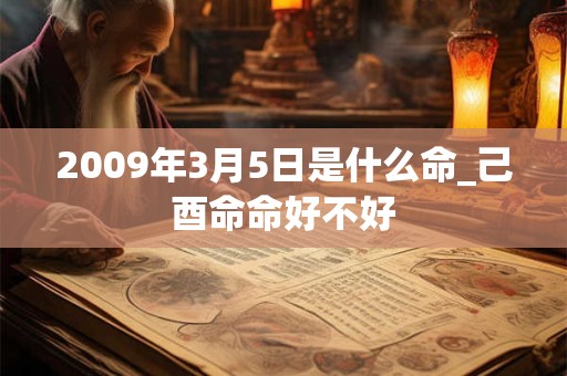 2009年3月5日是什么命_己酉命命好不好
