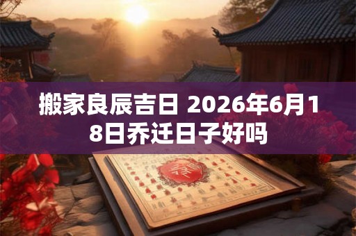 搬家良辰吉日 2026年6月18日乔迁日子好吗