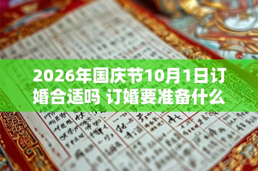 2026年国庆节10月1日订婚合适吗 订婚要准备什么 2026年国庆节10月1日订婚合适吗 订婚要准备什么