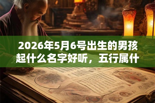 2026年5月6号出生的男孩起什么名字好听，五行属什么