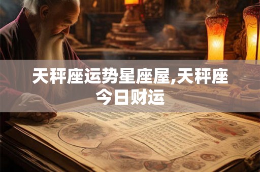 天秤座运势星座屋,天秤座今日财运 天秤座运势星座屋,天秤座今日财运