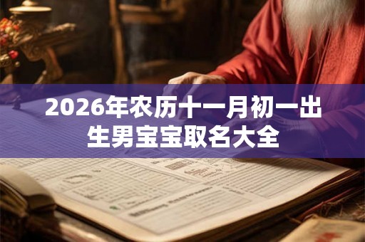 2026年农历十一月初一出生男宝宝取名大全