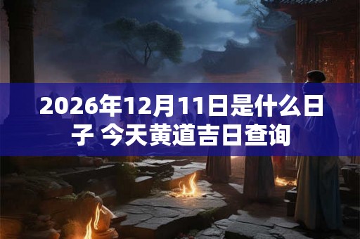 2026年12月11日是什么日子 今天黄道吉日查询