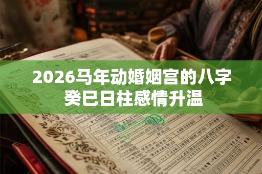 2026马年动婚姻宫的八字 癸巳日柱感情升温