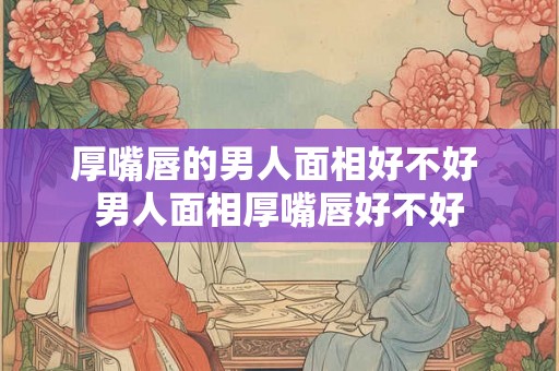 厚嘴唇的男人面相好不好 男人面相厚嘴唇好不好