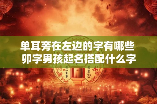 单耳旁在左边的字有哪些 卯字男孩起名搭配什么字