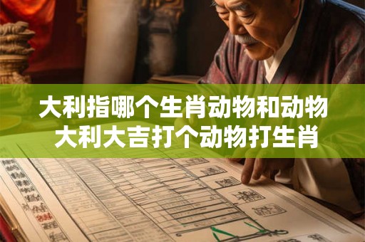 大利指哪个生肖动物和动物 大利大吉打个动物打生肖 大利指哪个生肖动物和动物 大利大吉打个动物打生肖
