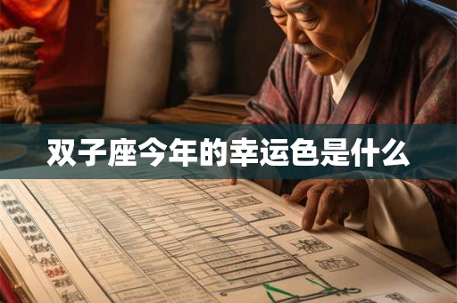 双子座今年的幸运色是什么