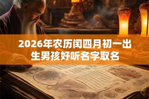 2026年农历闰四月初一出生男孩好听名字取名 2026年农历闰四月初一出生男孩好听名字取名