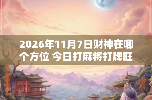 2026年11月7日财神在哪个方位 今日打麻将打牌旺运方位 2026年11月7日财神在哪个方位 今日打麻将打牌旺运方位
