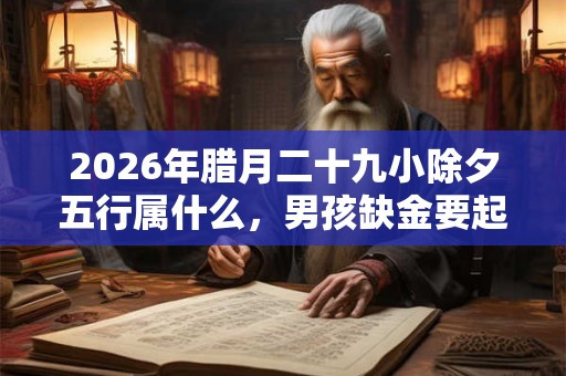 2026年腊月二十九小除夕五行属什么，男孩缺金要起什么名？