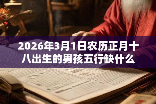 2026年3月1日农历正月十八出生的男孩五行缺什么 2026年3月1日农历正月十八出生的男孩五行缺什么