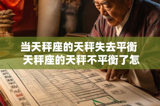 当天秤座的天秤失去平衡  天秤座的天秤不平衡了怎么办