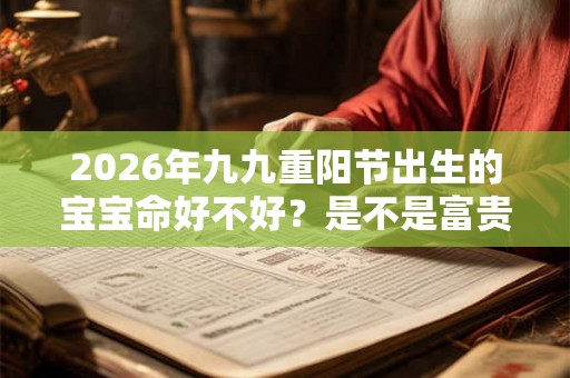 2026年九九重阳节出生的宝宝命好不好？是不是富贵命呢？