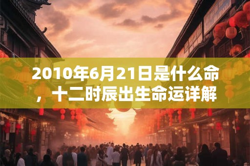 2010年6月21日是什么命，十二时辰出生命运详解