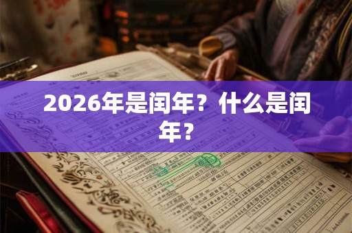 2026年是闰年?什么是闰年? 2026年是闰年?什么是闰年?