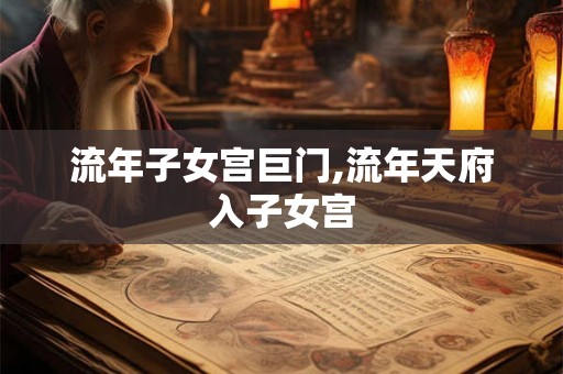 流年子女宫巨门,流年天府入子女宫