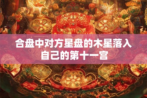 合盘中对方星盘的木星落入自己的第十一宫