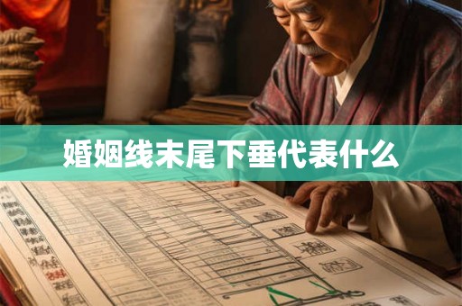 婚姻线末尾下垂代表什么