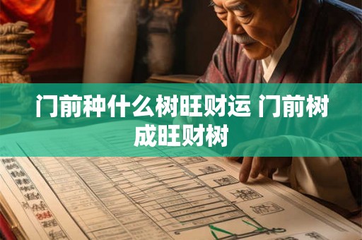 门前种什么树旺财运 门前树成旺财树 门前种什么树旺财运 门前树成旺财树